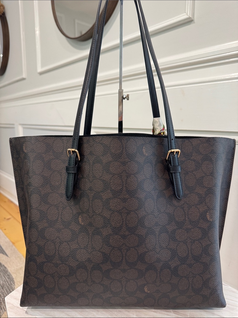 Coach Bag Large Brown Signature Leather City Tote Bag - Picture 8 of 17